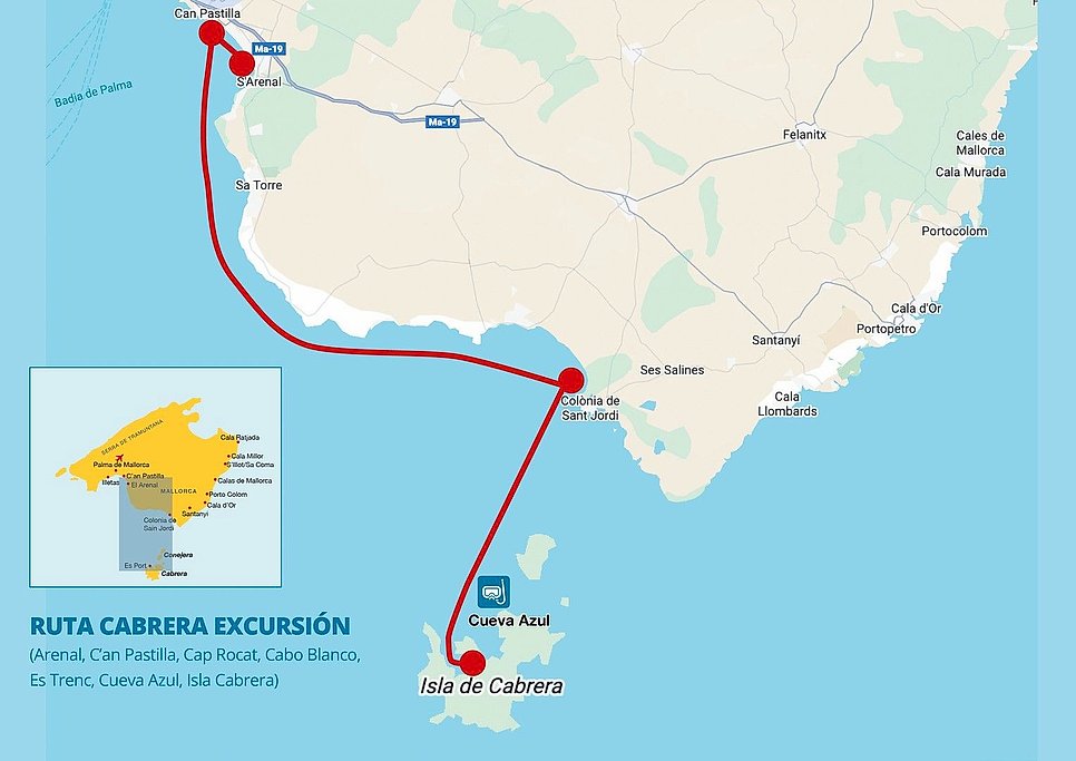 Full Day Cabrera Boat Excursion from Mallorca