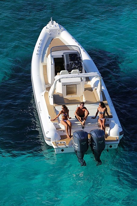 Ibiza 12-Meter Private Boat Rental with Skipper